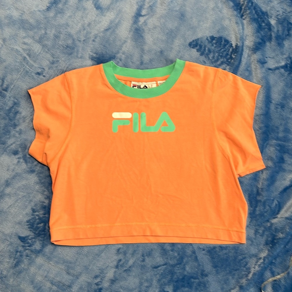 FILA cotton spandex cropped top in women’s XL